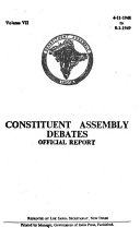 Constituent Assembly Of India Legislative Debates