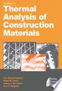 Handbook of Thermal Analysis of Construction Materials Book