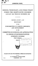 Hearings, Reports and Prints of the House Committee on Science and Astronautics
