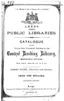 Catalogue of the     Central Lending Library