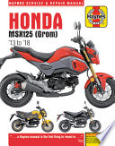 Honda MSX125 (GROM) '13 to '18
