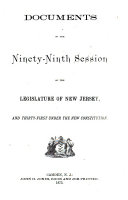 Documents of the ... Legislature of the State of New Jersey