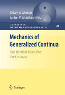 Mechanics of Generalized Continua Book