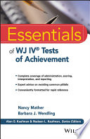 Essentials of WJ IV Tests of Achievement Book