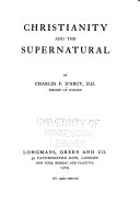 Christianity and the Supernatural Book