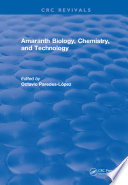 Amaranth Biology  Chemistry  and Technology Book