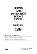 Library and Information Science Annual, 1988