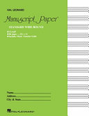 Standard Wirebound Manuscript Paper Green Cover 