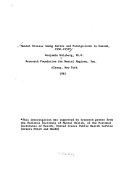 Mental Disease Among Native and Foreign-born in Canada, 1950-1952