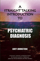 Straight Talking Introduction to Psychiatric Diagnosis Book