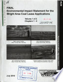 Wright Area Coal Lease Applications Book PDF
