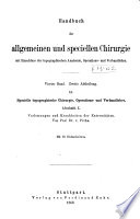 Handbuch der allgemeinen und speciellen Chirurgie Book