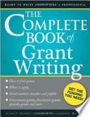The Complete Book of Grant Writing Book