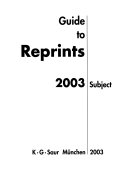 Guide to reprints