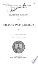 The Chemical Composition of American Food Materials