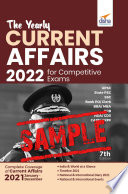  Free Sample  The Yearly Current Affairs 2022 for Competitive Exams  UPSC  State PSC  SSC  Bank PO  Clerk  BBA  MBA  RRB  NDA  CDS  CAPF  CRPF  7th Edition Book