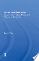 Property And Persuasion Book