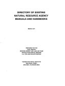 Directory of Existing Natural Resource Agency Manuals and Handbooks