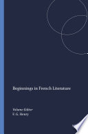 Beginnings in French Literature