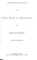 Annual Report of the State Board of Agriculture of the State of Missouri