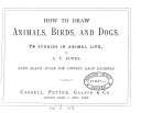 How to draw animals, birds and dogs