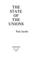 The State of the Unions Book