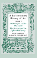 A Documentary History of Art  Volume 2