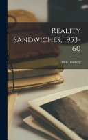 Reality Sandwiches  1953 60 Book