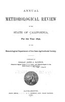Annual Meteorological Review of the State of California ...