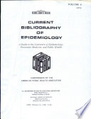 Current Bibliography of Epidemiology Book