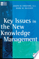 Key Issues in the New Knowledge Management Book
