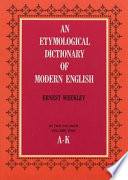 An Etymological Dictionary of Modern English