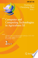 Computer and Computing Technologies in Agriculture XI