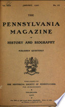 The Pennsylvania Magazine of History and Biography