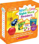 Nonfiction Sight Word Readers  Guided Reading Level D  Parent Pack 