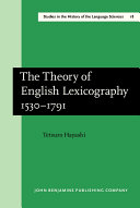 The Theory of English Lexicography, 1530-1791