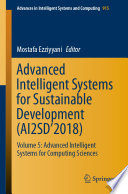 Advanced Intelligent Systems for Sustainable Development  AI2SD   2018 