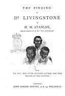 The Finding of Dr. Livingstone by H.M. Stanley [Pdf/ePub] eBook