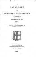 Catalogue of the Library, Etc