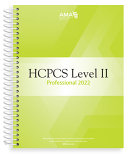HCPCS 2022 Level II Professional Edition Book