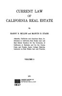 Current Law of California Real Estate