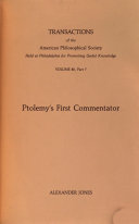Ptolemy's First Commentator