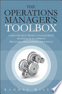 The Operations Manager s Toolbox Book