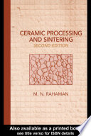 Ceramic Processing and Sintering Book