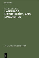 Language  mathematics  and linguistics
