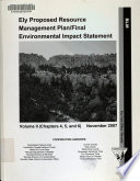 Ely Proposed Resource Management Plan final Environmental Impact Statement