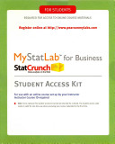 Mystatlab with Etext for Business Statistics    Standalone Access Card