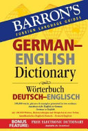 Barron's German-English Dictionary
