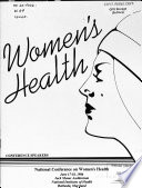 National Conference on Women s Health Book
