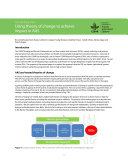 Using theory of change to achieve impact in AAS